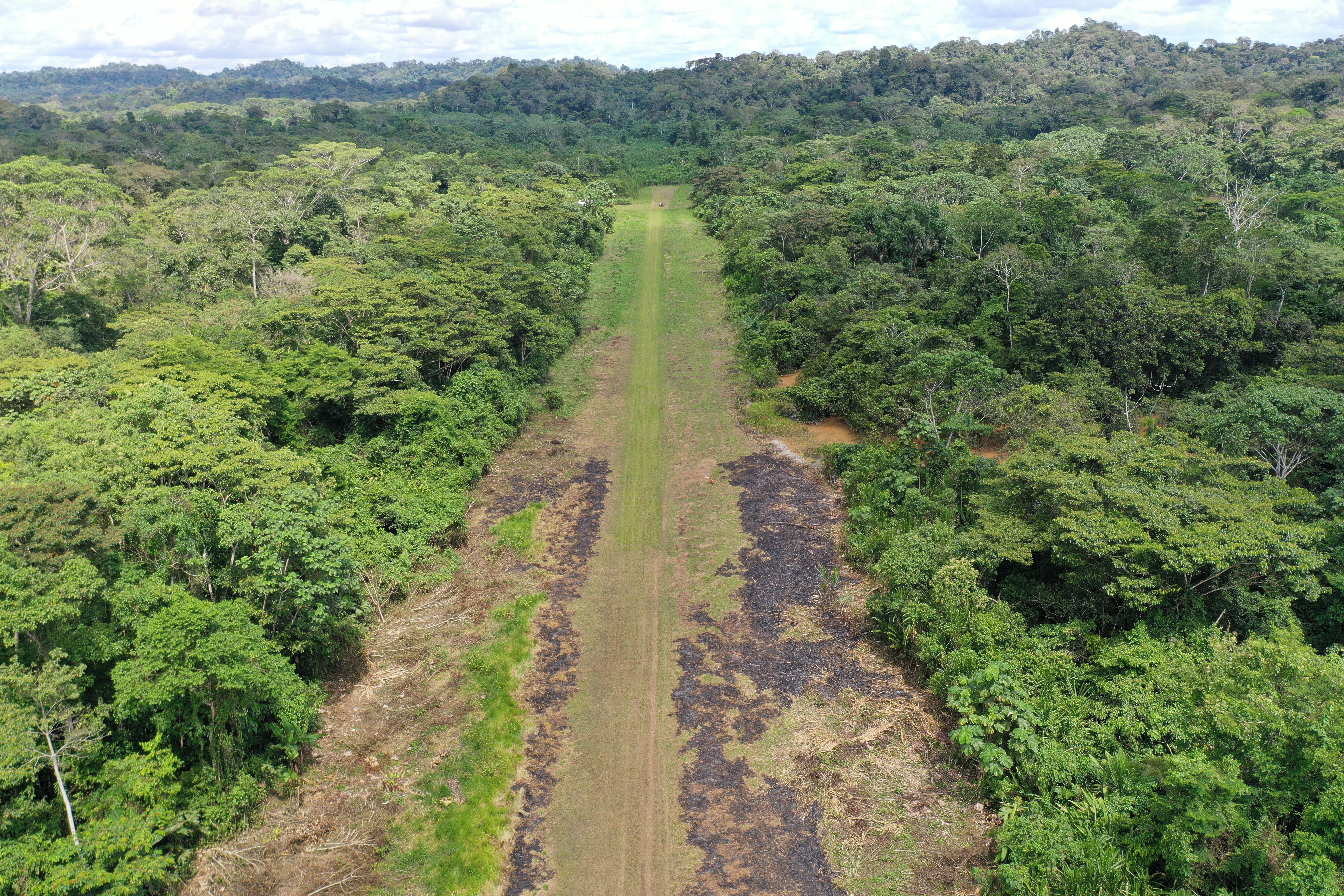 Air strip in Ecuador