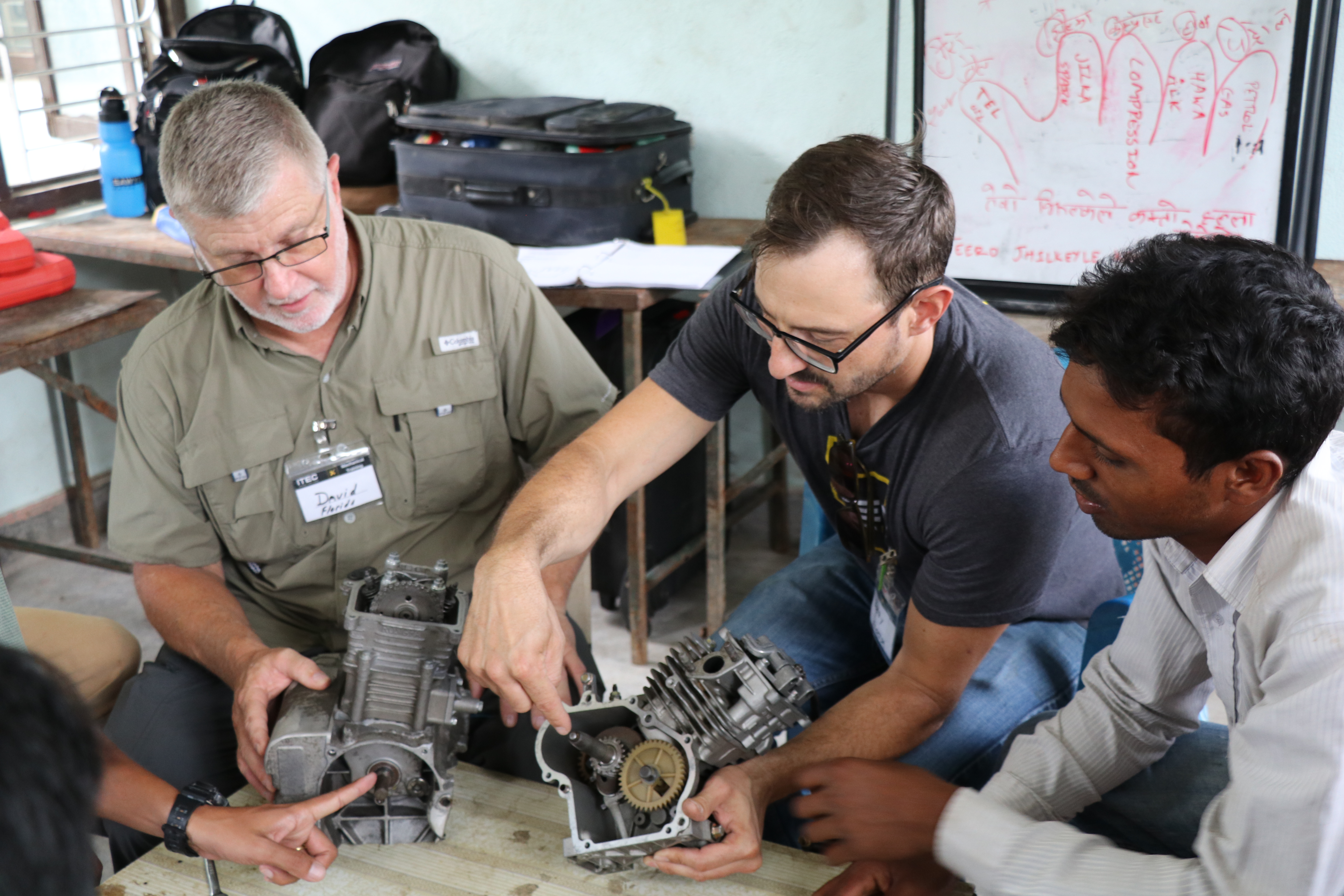 ITEC mechanical trainers teaching small engine repair 